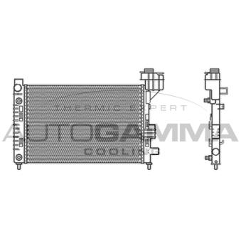 Radiateur, refroidissement du moteur AUTOGAMMA OEM 1685000302