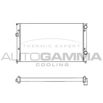 Radiateur, refroidissement du moteur AUTOGAMMA 102009