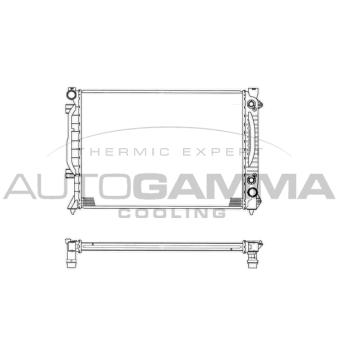 Radiateur, refroidissement du moteur AUTOGAMMA [102029]