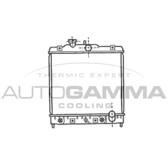Radiateur, refroidissement du moteur AUTOGAMMA OEM GRD926