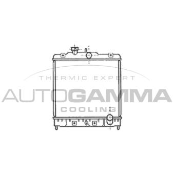 Radiateur, refroidissement du moteur AUTOGAMMA OEM 19010P28A01