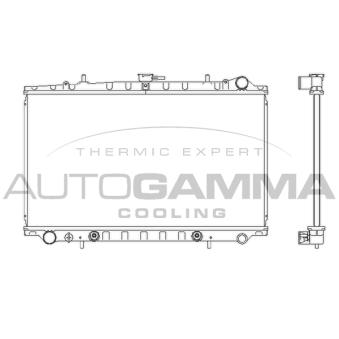 Radiateur, refroidissement du moteur AUTOGAMMA 102208 Radiateur, refroidissement du moteur AUTOGAMMA 102208