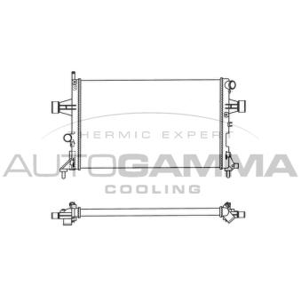 Radiateur, refroidissement du moteur AUTOGAMMA OEM 56001321