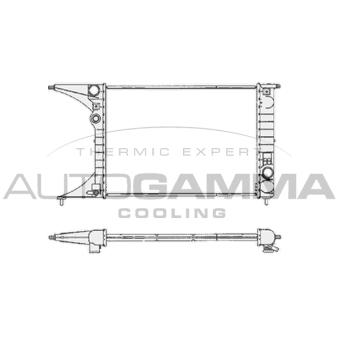 Radiateur, refroidissement du moteur AUTOGAMMA 102248