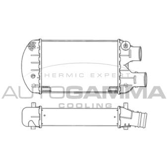 Intercooler, échangeur AUTOGAMMA OEM 46440215 Intercooler, échangeur AUTOGAMMA OEM 46440215