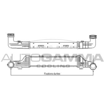Intercooler, échangeur AUTOGAMMA 102399