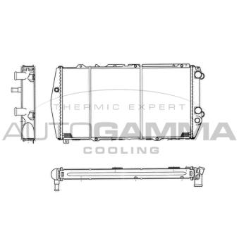 Radiateur, refroidissement du moteur AUTOGAMMA [102523]