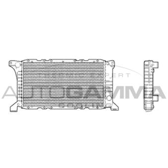 Radiateur, refroidissement du moteur AUTOGAMMA 102531
