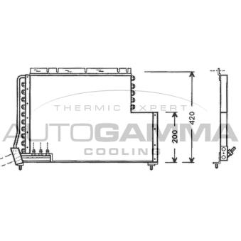 Condenseur, climatisation AUTOGAMMA 102567