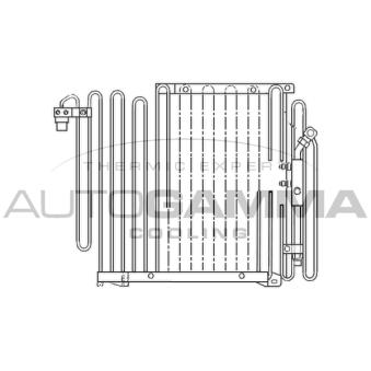 Condenseur, climatisation AUTOGAMMA 102572