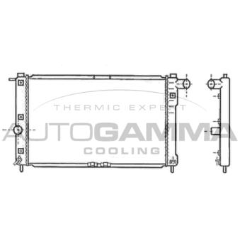 Radiateur, refroidissement du moteur AUTOGAMMA OEM 96181369