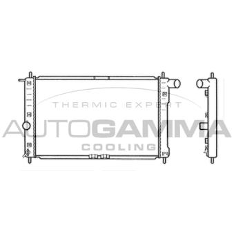 Radiateur, refroidissement du moteur AUTOGAMMA OEM 96351102