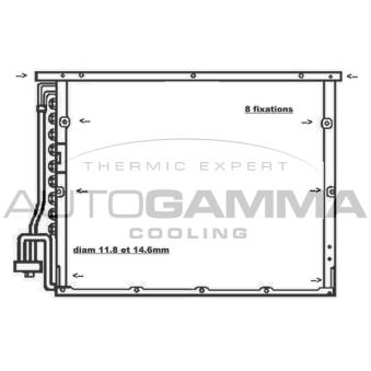 Condenseur, climatisation AUTOGAMMA 102604