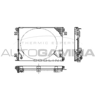 Condenseur, climatisation AUTOGAMMA OEM 1367049