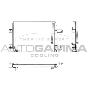 Condenseur, climatisation AUTOGAMMA [102794]