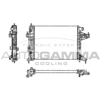 Radiateur, refroidissement du moteur AUTOGAMMA OEM 9201957
