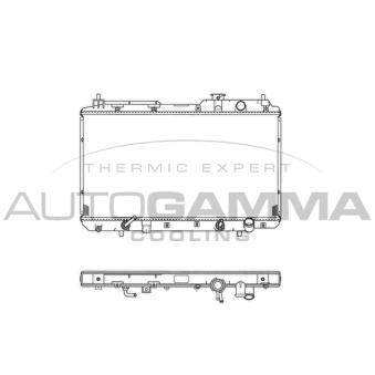 Radiateur, refroidissement du moteur AUTOGAMMA 102854