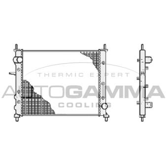 Radiateur, refroidissement du moteur AUTOGAMMA [102866]