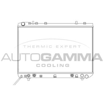 Radiateur, refroidissement du moteur AUTOGAMMA 102903