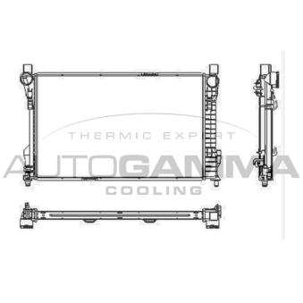 Radiateur, refroidissement du moteur AUTOGAMMA OEM 2035002303