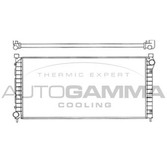 Radiateur, refroidissement du moteur AUTOGAMMA [102938]