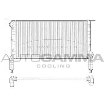 Radiateur, refroidissement du moteur AUTOGAMMA OEM 46803028