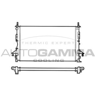 Radiateur, refroidissement du moteur AUTOGAMMA OEM 8200302463