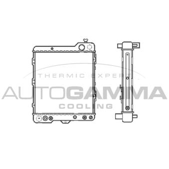 Radiateur, refroidissement du moteur AUTOGAMMA 103026