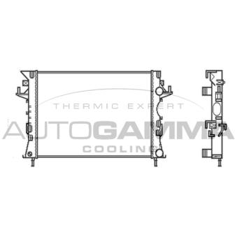 Radiateur, refroidissement du moteur AUTOGAMMA 103114
