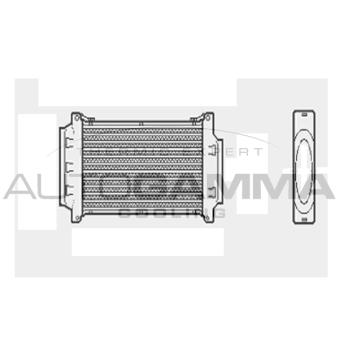 Intercooler, échangeur AUTOGAMMA 103203