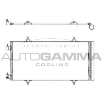 Condenseur, climatisation AUTOGAMMA OEM 6455AQ