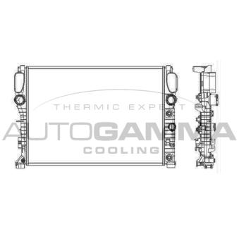 Radiateur, refroidissement du moteur AUTOGAMMA 103339