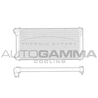 Radiateur, refroidissement du moteur AUTOGAMMA 103358