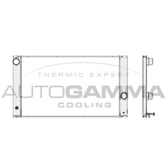 Radiateur, refroidissement du moteur AUTOGAMMA 103387