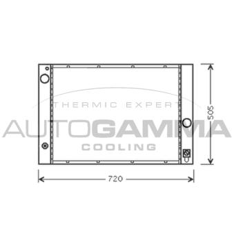 Radiateur, refroidissement du moteur AUTOGAMMA OEM 7507972