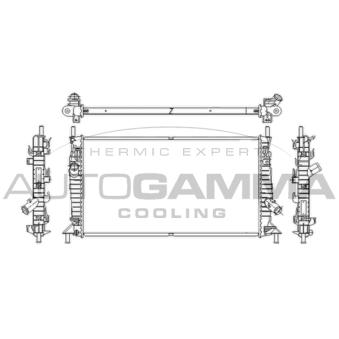 Radiateur, refroidissement du moteur AUTOGAMMA OEM 1300466