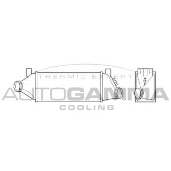 Intercooler, échangeur AUTOGAMMA OEM 2C119L440BB