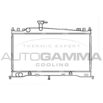 Radiateur, refroidissement du moteur AUTOGAMMA 103439