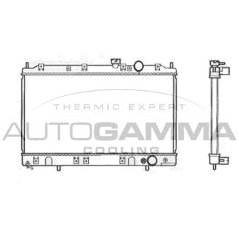 Radiateur, refroidissement du moteur AUTOGAMMA 103494