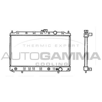 Radiateur, refroidissement du moteur AUTOGAMMA 103495