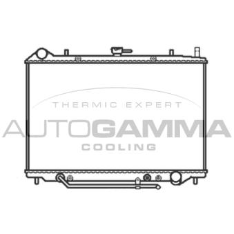 Radiateur, refroidissement du moteur AUTOGAMMA 103516