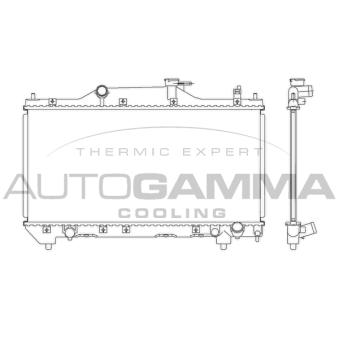 Radiateur, refroidissement du moteur AUTOGAMMA OEM 164000D080