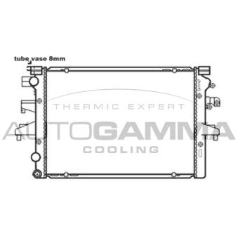 Radiateur, refroidissement du moteur AUTOGAMMA 103544