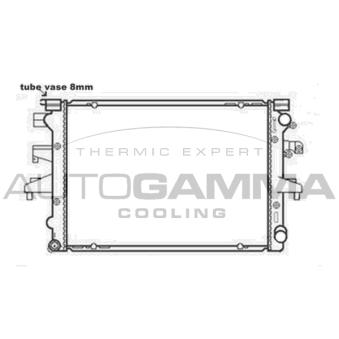 Radiateur, refroidissement du moteur AUTOGAMMA OEM 7h0121253j