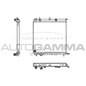 Radiateur, refroidissement du moteur AUTOGAMMA OEM 133354