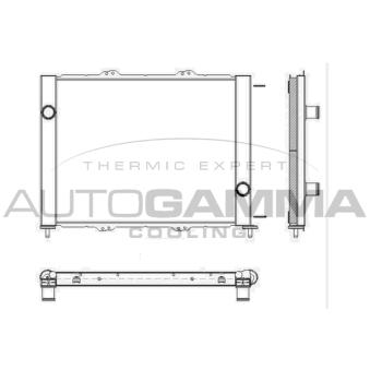 Radiateur, refroidissement du moteur AUTOGAMMA OEM 8200116110