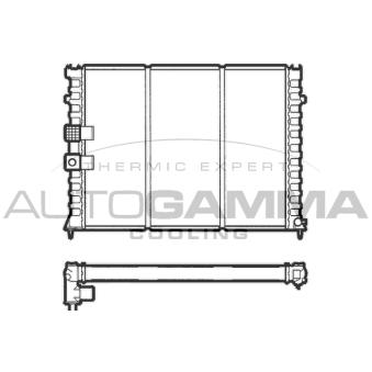 Radiateur, refroidissement du moteur AUTOGAMMA OEM 133336