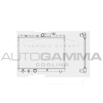 Radiateur, refroidissement du moteur AUTOGAMMA 103626