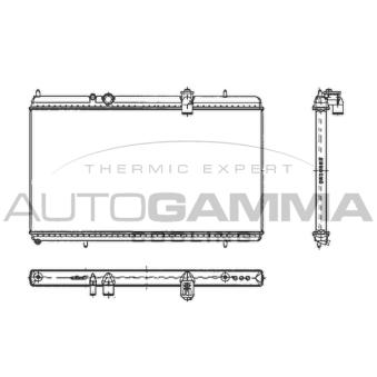 Radiateur, refroidissement du moteur AUTOGAMMA OEM 1330K8