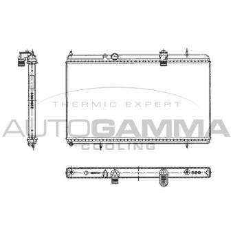 Radiateur, refroidissement du moteur AUTOGAMMA 103644